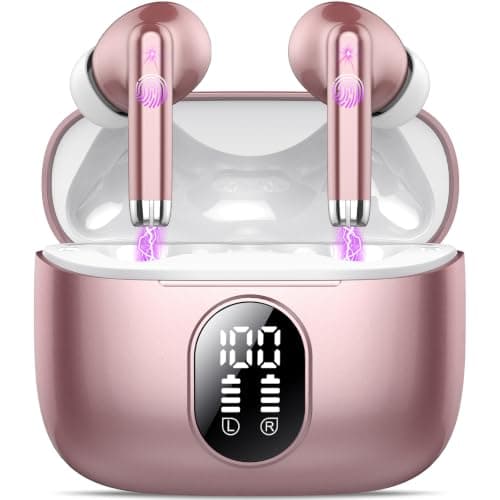 QXQ S26 Wireless Earbuds, In Ear Noise Cancelling Bluetooth 5.4 Headphones