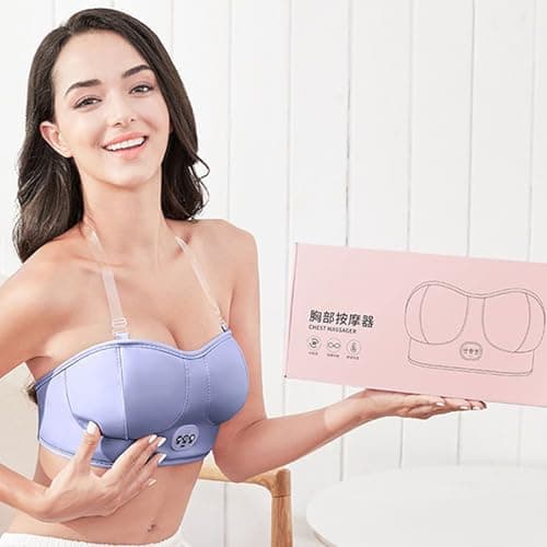 Heated Breast Massager Portable Electric Multifunctional Breathable — view 2