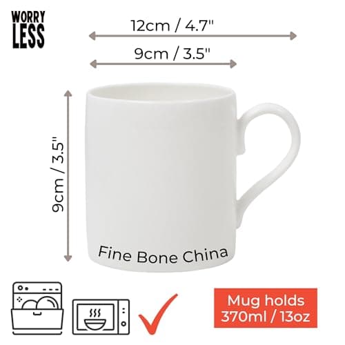 Bone China Mugs – Yoga & Pilates Designs with Cute Poses & Quotes – Perfect for Women, Mother's Day, and Wellness Lovers (Yoga) — view 4