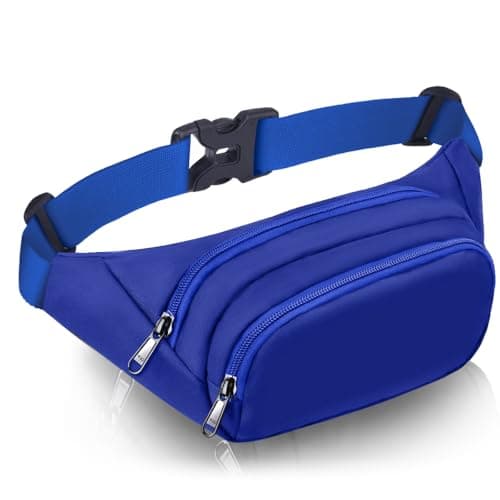 JAUSFETS 3 Pockets Bumbags Waterproof Large Capacity Waist Pack