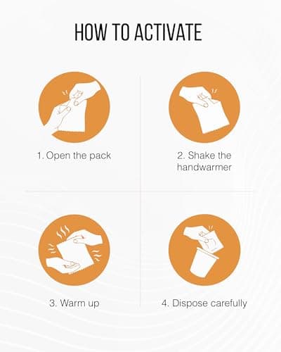 FERRIS | Air Activated Hand Warmers (10 Pack) | Up to 10 Hours Safe, Odourless Heat | Disposable Pocket & Hand Heat Packs for Cold Weather, Outdoor Sports, Camping, Hiking, Skiing & Winter Activities — view 4