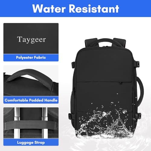 Taygeer Ryanair Cabin Bag 55x40x20 Travel Rucksack Cabin Size — view 4