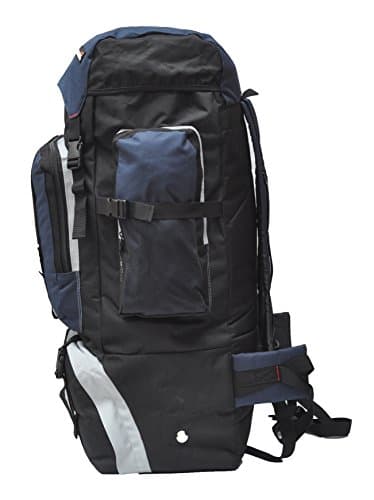 foolsGold XL 100L Hiking, Camping, Travel Backpack Rucksack with Dual Access - Navy — view 4