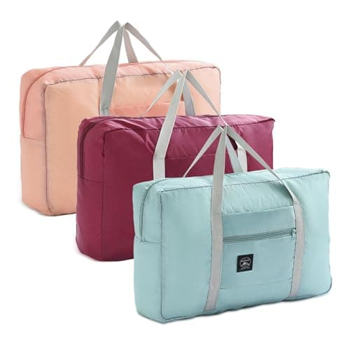 3 PCS Foldable Travel Duffel Bag, (48 x 32 x 16 cm/3 Colours)