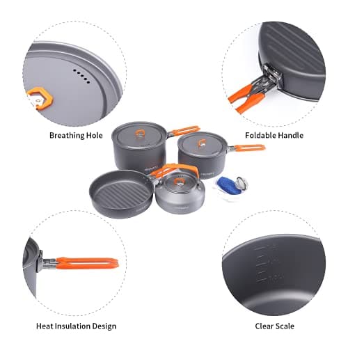 Fire-Maple Feast 4 Camping Cookware Set Outdoor Cooking kit — view 3