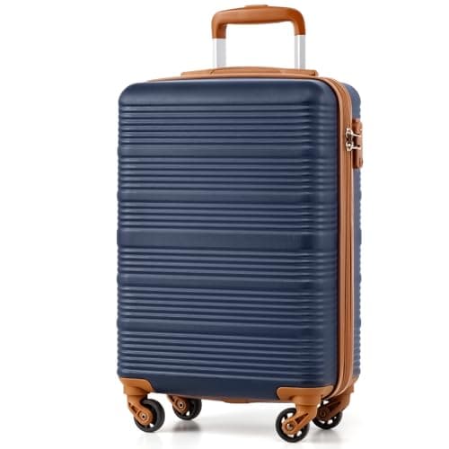 COOLIFE Cabin Suitcase 55x35x20cm for Ryanair, Carry On Suitcase