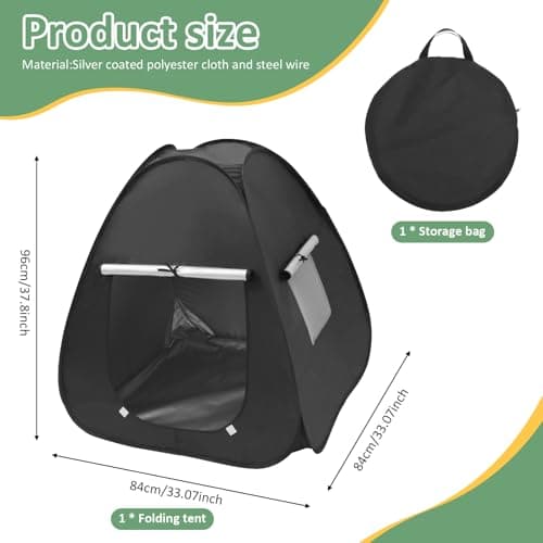 GWCYMYD Sensory Tent for Kids, Pop Up Calm Down Tent with Organizer Bag, Portable Kids Blackout Tents for Children with Autism, SPD, Anxiety to Play and Relax Improve Focus — view 2