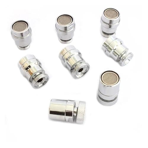 Faucet Extender Universal Interface M16 M18 M20 M22 F22 Brass Splash Head Kitchen Bathroom Sink Spouts Water Tape Adapter lingli(Burgundy) — view 4
