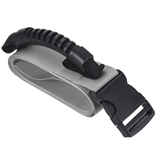 PATIKIL Carrying Strap with Handle, Adjustable Nylon Belt for Moving Lifting Boxes Grocery Luggage, Gray