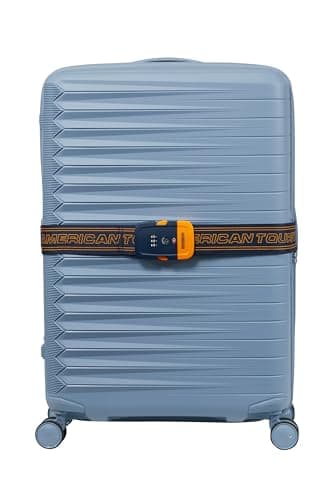 American Tourister - Luggage Strap with TSA Lock, Secure Suitcase Belt for Travel, Dark Blue/Orange — view 3