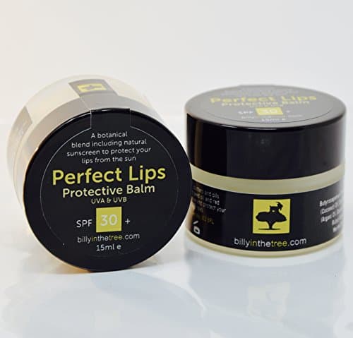 Perfect Lips protective balm SPF 30 PLUS by Billy in the Tree. 100% natural blend including botanical sunscreen to protect your lips from the sun