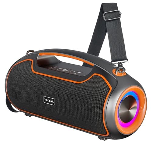 Portable Bluetooth Speakers Wireless, 200W PEAK Outdoor Speaker w/2.0 Bass