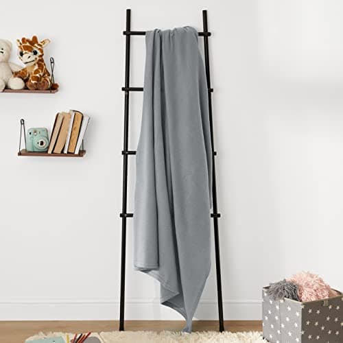 Dreamscene Bulk Blankets for Wedding 10 x Fleece Blanket, Soft Cosy Warm Throws for Sofas Bed Couch Settee Throws Joblot Travel Garden Blanket Single Bed Throw, Silver Grey - 120 x 150cm — view 3