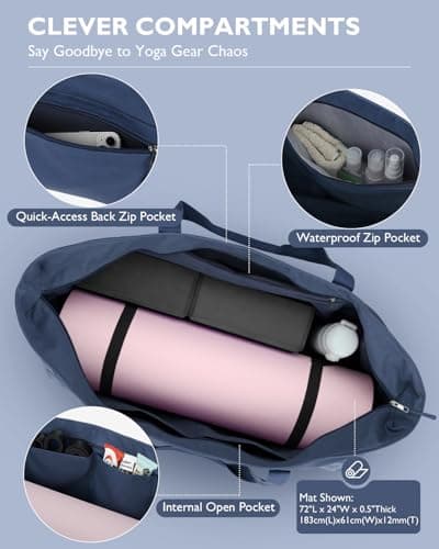 Gonex Yoga Mat Bag 60L Extra Large Pilates Mat & Blocks Carrier — view 2