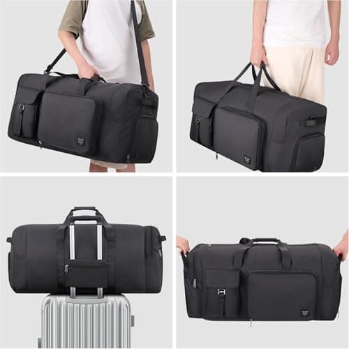 YOUNGOA 120L Foldable Travel Duffle Bag, Large Holdall Duffel Bag — view 6