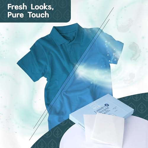 Simple Living Eco, Laundry Washing Detergent Sheets, Simplify Your Washing With Our Compact Laundry Sheets, Eco Washing, Non Bio & Skin-Friendly, (32 Sheet Pack, Unscented) 1 Pack — view 5