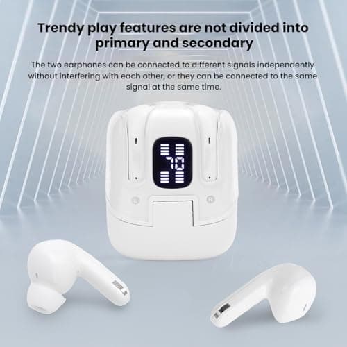 CCYLEZ Couple Wireless Earbuds Bluetooth, 4 Earbuds for Share Music, Noise Reduction, HiFi Stereo Sound, Real Time Battery Display, with Charging Case — view 3