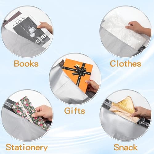 WISYOK 17"×24" Parcel Bags, 12 Pack, 65 Microns Heavy-Duty, Grey — view 6