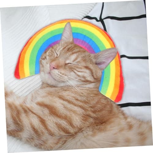 BESPORTBLE 6 Pack U Shaped Catnip Pillow for Cats, Soft Polyester and Pp Cotton Cat Neck Support Cushion, Washable Calming Pillow for Sleeping Area and Indoor Resting — view 5