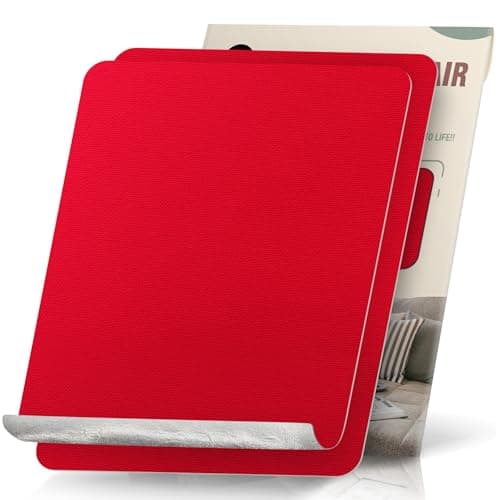 OAZ 2 Pieces 23x28 cm Canvas Repair Patches Fabric Patch Self-Adhesive Canvas Repair Tape Waterproof Outdoor Gear Repair Patch Kit for Boat Cover Tent Awning Sun Shade Sofa Lounge Chair Red