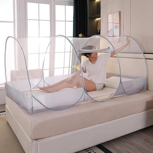 Pop Up Mosquito Net for Bed, Ultra Lightweight,190 x 90 x 90 cm