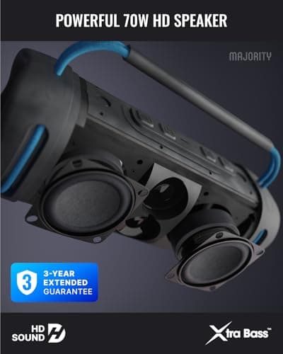 MAJORITY Move 4 Portable Bluetooth Speaker Wireless | Dynamic LED Effects — view 5