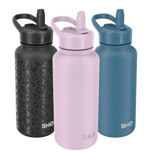 SHO Guzzler Insulated Stainless Steel Water Bottle (Pale Lavender, 950ml)