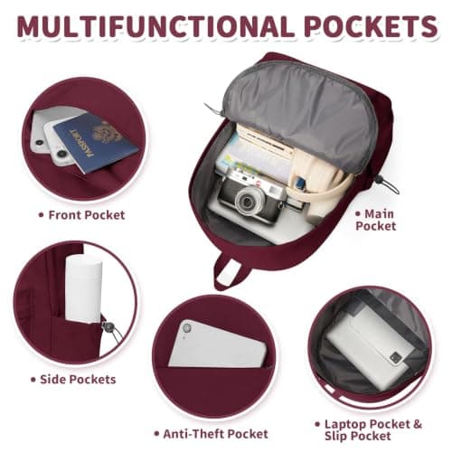 HYC00 School Backpack Secondary Women High School Bag for Teenager Girl Boy — view 3