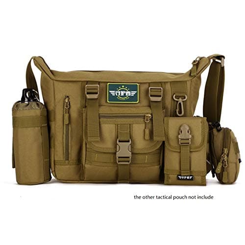 GYDEHUTJ A4 14inch Waterproof Military Tactical Cross-body Laptop Bag,Camo Man's Messenger Bag, Molle Outdoor Travel Sling Shoulder Bag — view 5