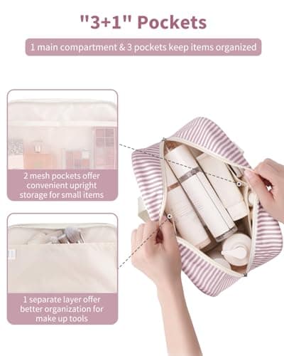 Narwey Large Toiletry Bags for Women,Travel Wash Bag Women for Toiletries — view 2