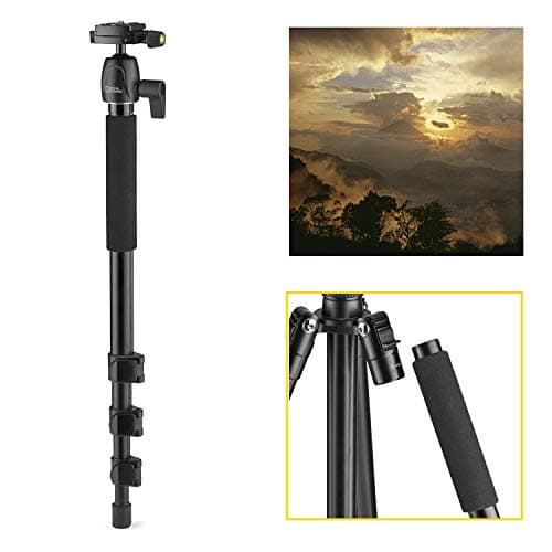 National Geographic Travel Photo Tripod Kit with Monopod, Aluminium, 4-Section Legs, Lever Locks, Load up 6 kg, Carrying Bag, Ball Head, Quick Release, NGTR001L [Amazon Exclusive] — view 5