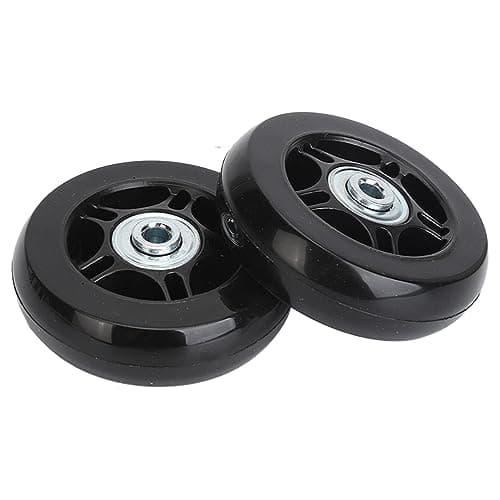 2Pcs Luggage Replacement Wheels with Rubber Universal Swivel Casters — view 2