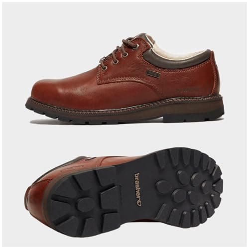 Brasher Men’s Country Classic Walking Shoes with High Traction Rubber Sole & Cushioned Footbed, Durable Leather, Waterproof, Breathable, Camping, Outdoors, Hiking & Trekking Footwear, Brown, UK9 — view 3