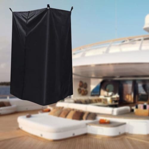 MKTOLHUS Boat Tent & Changing Tent, Portable Privacy Curtain for Yacht Beach Camping, Silver-Coated 210D Oxford Cloth, Quick Pop-Up Shelter, Adjustable Height, — view 6