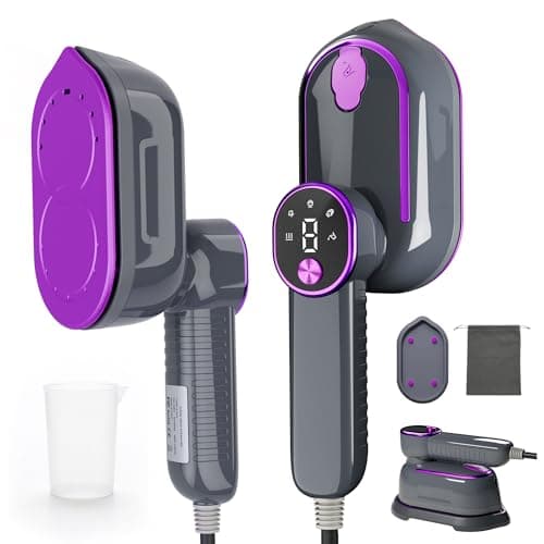 ZNJNYKJ Clothes Steamer 1400W 2 in 1 Travel Steamer for Clothes