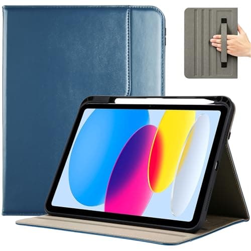 ProCase Leather Case for iPad A16 11th Gen 2025/10th Gen 2022 -Teal