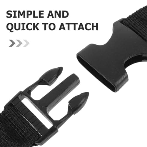 Beatifufu 2pcs Heavy Duty Plastic Buckle Strap Quick Release Backpack Hip Belt Replacement for Outdoor Hiking Camping Travel Versatile Lightweight Compact Fixing Accessory for Adults — view 3
