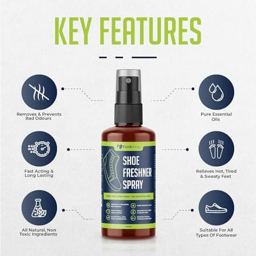 Shoe Deodorizer Spray & Foot Powder Bundle (200ml + 100g) | Odor Eliminating Shoe Spray & Antibacterial Shoe Smell Remover | Antifungal Foot Powder | Shoe Spray Odor Control — view 6