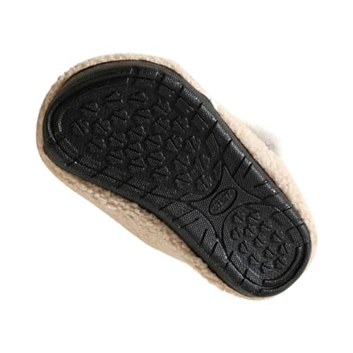 DRECAGE Toddler Slippers Boys Girls Non Slip Indoor Kids Barefoot House Slippers with Hook and Loop Blue 8-9 UK Child 28-29 EU — view 6