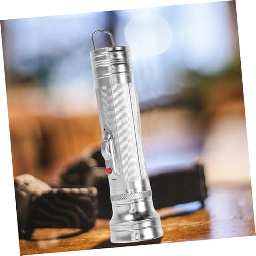 HYTROVE Portable Old-Fashioned Flashlight Metal Torch Small Size Battery Operated for Travel and Outdoor Activities — view 6