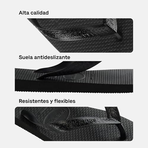 Havaianas Top Color Unisex Adults Flipflop Black 9/10 UK — view 4