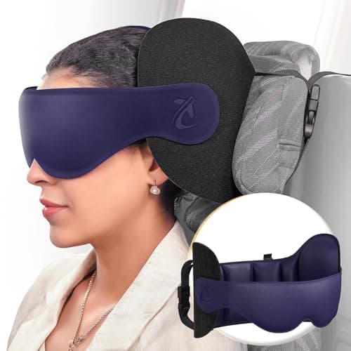 Bonairest Travel Pillow, Airplane Neck Pillow with 3D Eye Mask for Sleeping