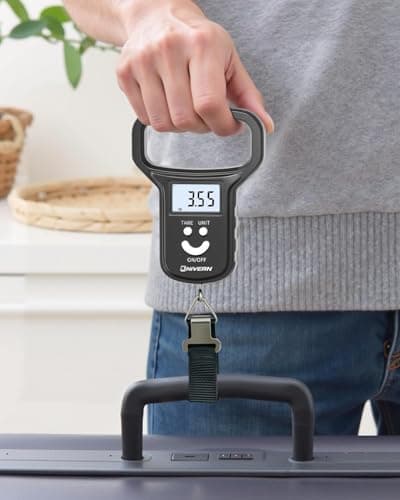 NIVERN Digital Luggage Scale with Strong Strap & Backlit LCD, Portable Suitcase Weighing Scales for Travel, Airline Baggage & Postal Use, Ideal Fishing Accessories for Outdoor Enthusiasts — view 3