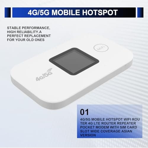 Qxckyag Mobile Hotspot 4G/5G Router for Car and Travel Use Everywhere — view 2