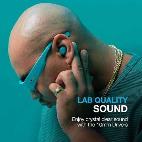 JLab Go Air Pop ANC Earbuds with Mic - Bluetooth, Teal — view 4