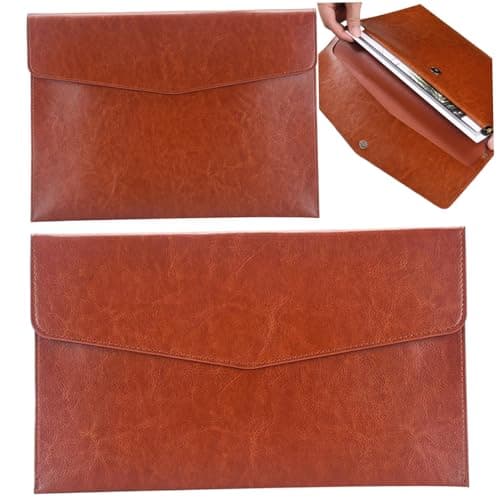 2Pcs Leather Travel Document Holder, A4 & A5 Travel Document Organizer, Stylish and Functional Document Storage for Business Meetings, University Lectures, Personal Events — view 6