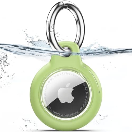 TNSNK for AirTag Holder Keyring, 1 Pack,Matcha Green