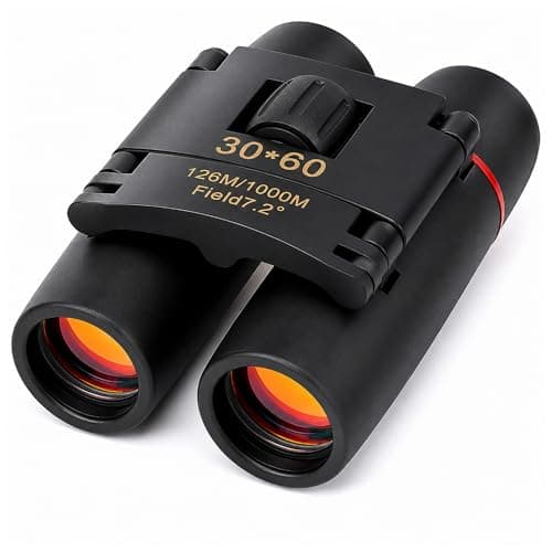 BML Compact Folding Binoculars Pocket Size Mini Travel Binoculars 30x60 for Bird Watching Hiking Camping Concerts Sports Theatre Outdoor Travel and Wildlife Viewing