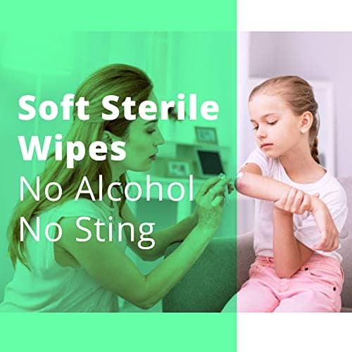 Soft Moist Cleansing Wipes STERILE AND ALCOHOL FREE. Pack Of 100x by Core Medical. For non-sting cleaning of wounds and scrapes at home, walking, camping and First Aid Kit Refills. — view 3
