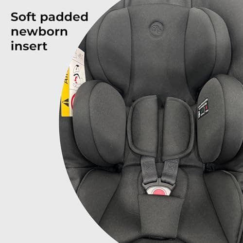 My Babiie MBCS02 i-Size Baby Car Seat - 40-87cm (Birth to 15 Months Approx.), R129, Group 0+, Lightweight Infant Carrier, Large Canopy, Newborn Insert, Adjustable Headrest - Black — view 5